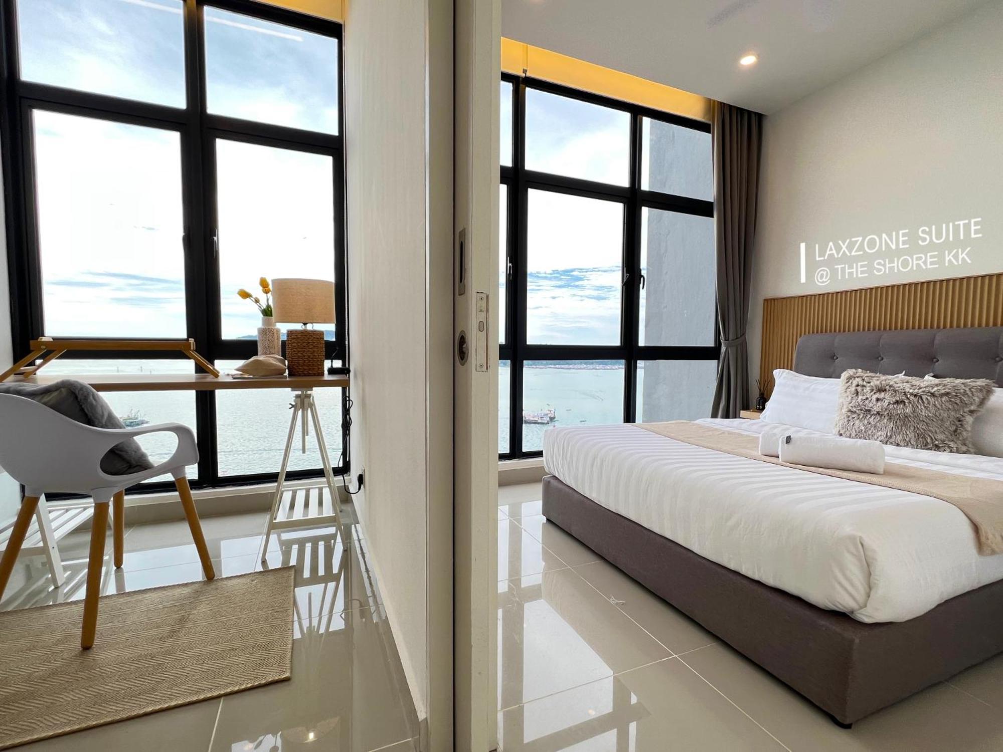 The Shore Cbd Kota Kinabalu By Laxzone Suite Szoba fotó